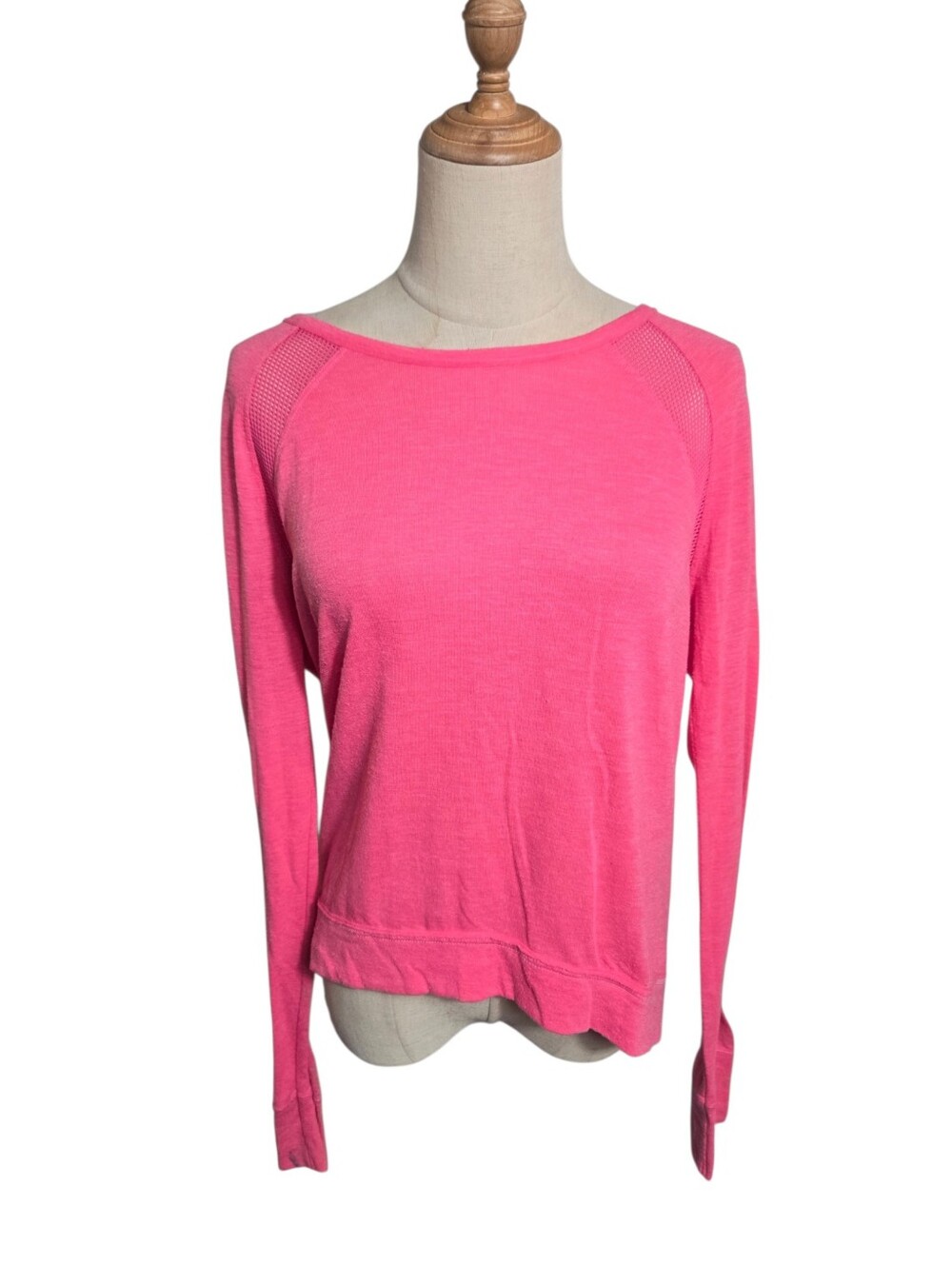 Abercrombie & Fitch Y2K Pink Lightweight Long-Sleeve Top With Moose Logo